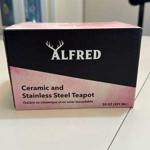 ALFRED Ceramic and Stainless Steel Teapot
